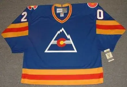 MIKE GILLIS Colorado Rockies 1979 CCM Vintage Throwback NHL Hockey Jersey