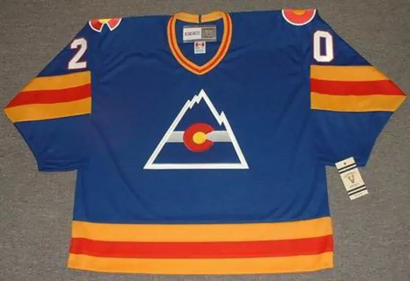 MIKE GILLIS Colorado Rockies 1979 CCM Vintage Throwback NHL Hockey Jersey