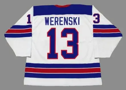 ZACH WERENSKI 2016 USA Nike Throwback Hockey Jersey 