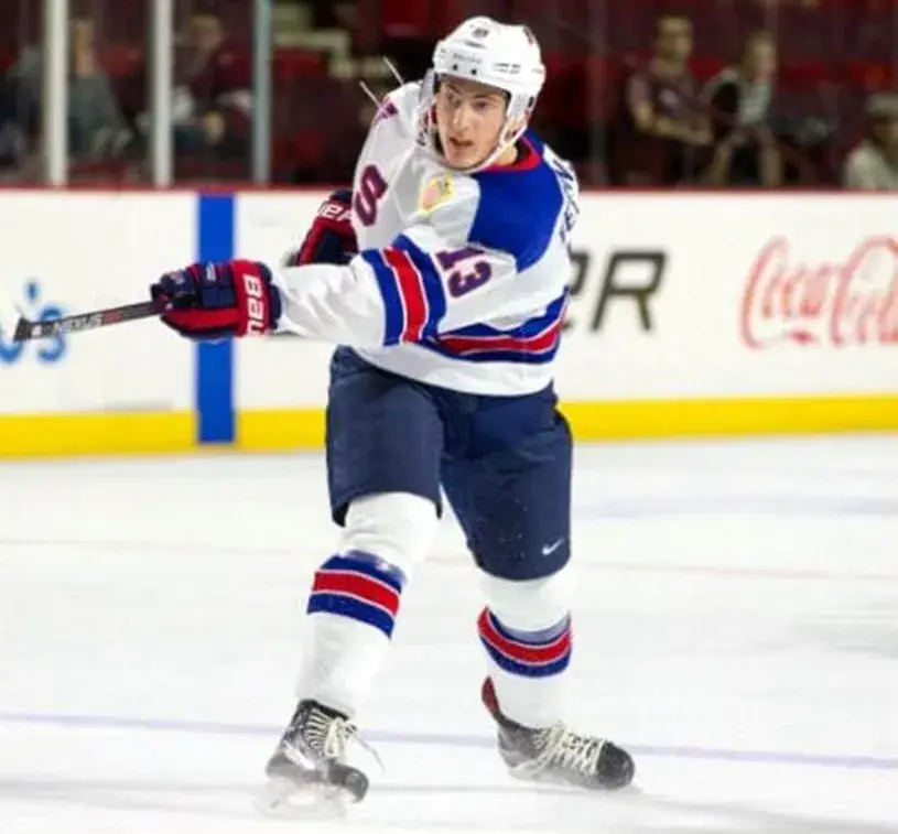 ZACH WERENSKI 2016 USA Nike Throwback Hockey Jersey 