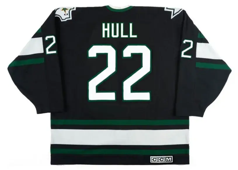 BRETT HULL Dallas Stars 1998 Away CCM Throwback NHL Hockey Jersey 