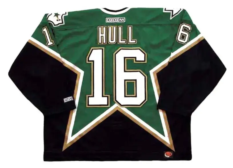 BRETT HULL Dallas Stars 2000 Away CCM Throwback NHL Hockey Jersey 