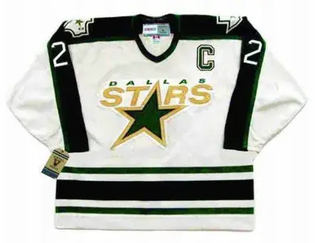 DERIAN HATCHER Dallas Stars 1996 Home CCM Throwback NHL Hockey Jersey