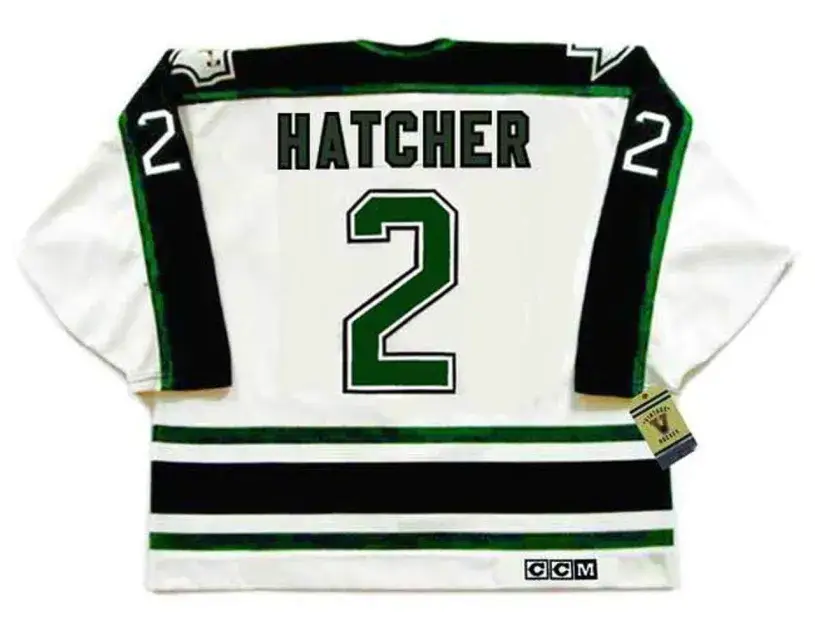 DERIAN HATCHER Dallas Stars 1996 Home CCM Throwback NHL Hockey Jersey 