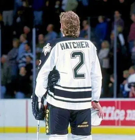 DERIAN HATCHER Dallas Stars 1996 Home CCM Throwback NHL Hockey Jersey 