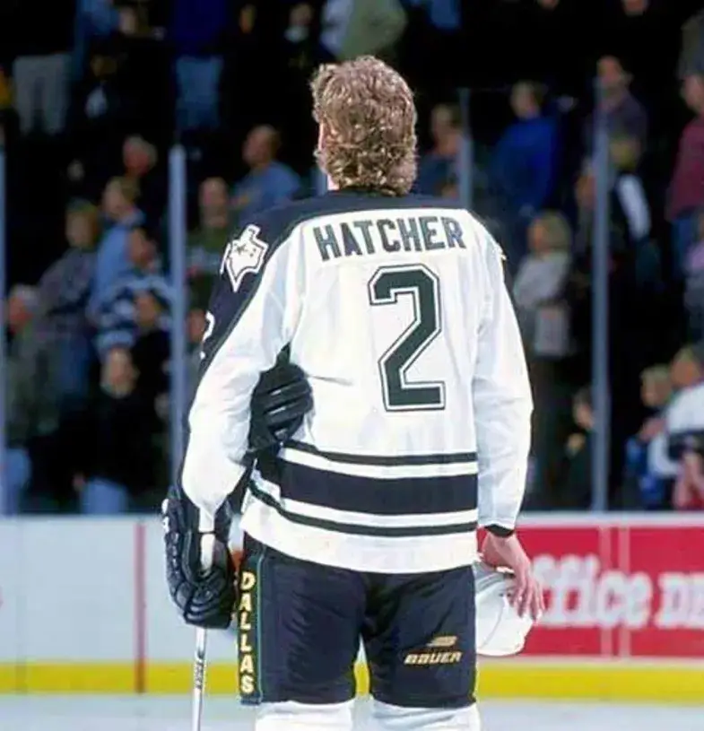 DERIAN HATCHER Dallas Stars 1996 Home CCM Throwback NHL Hockey Jersey 