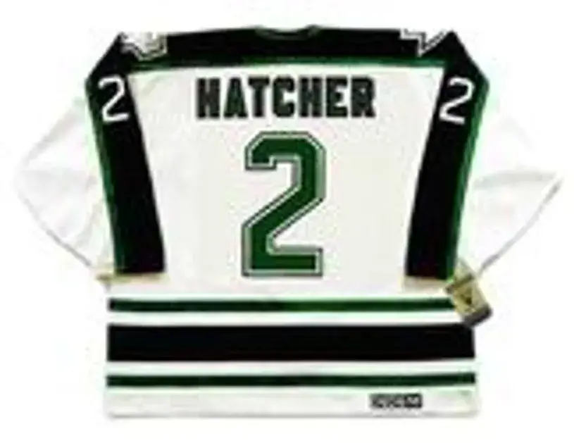 DERIAN HATCHER Dallas Stars 1996 Home CCM Throwback NHL Hockey Jersey 