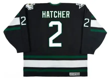 DERIAN HATCHER Dallas Stars 1997 Away CCM Throwback NHL Hockey Jersey 