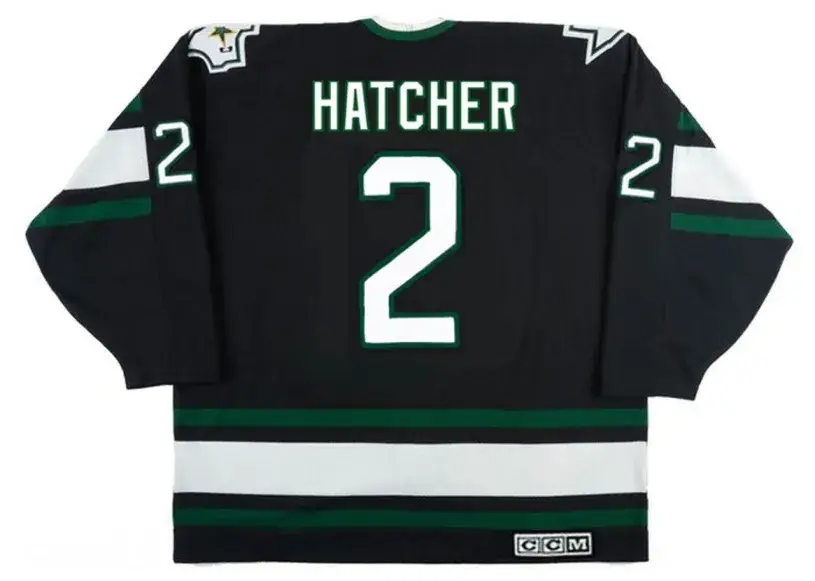 DERIAN HATCHER Dallas Stars 1997 Away CCM Throwback NHL Hockey Jersey 