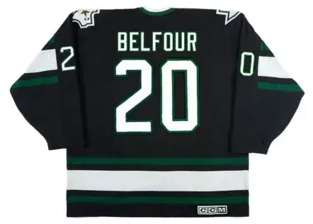 ED BELFOUR Dallas Stars 1997 Away CCM Throwback NHL Hockey Jersey 