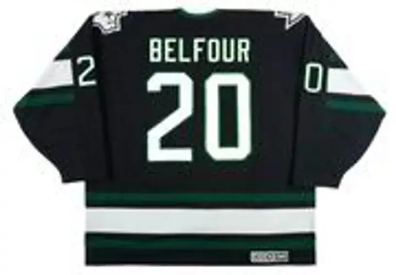 ED BELFOUR Dallas Stars 1997 Away CCM Throwback NHL Hockey Jersey 