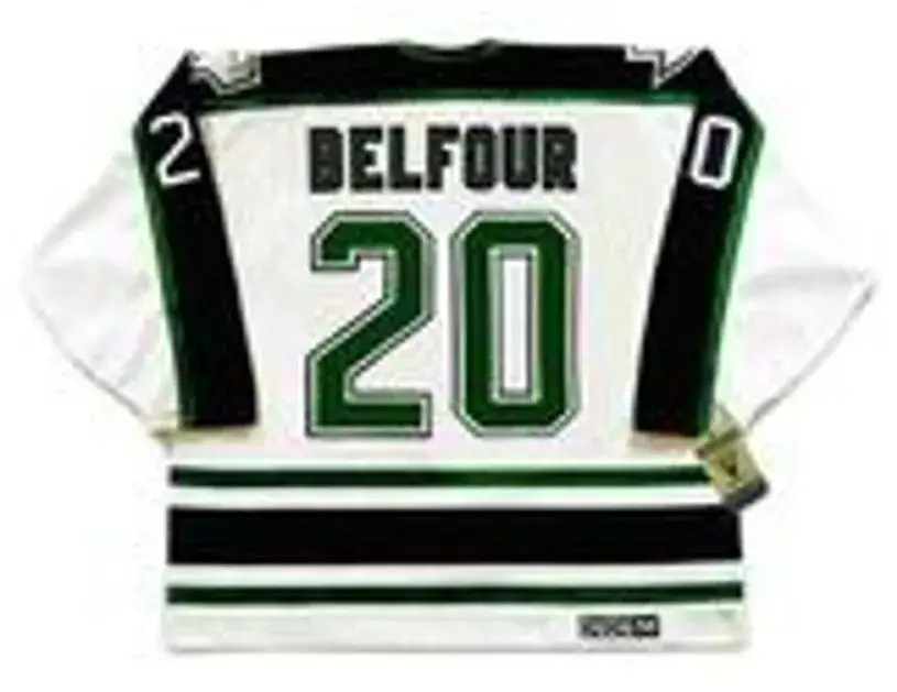 ED BELFOUR Dallas Stars 1997 Home CCM Throwback NHL Hockey Jersey 