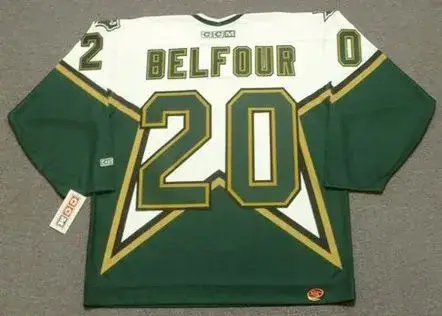 ED BELFOUR Dallas Stars 1999 CCM Throwback Home NHL Jersey 
