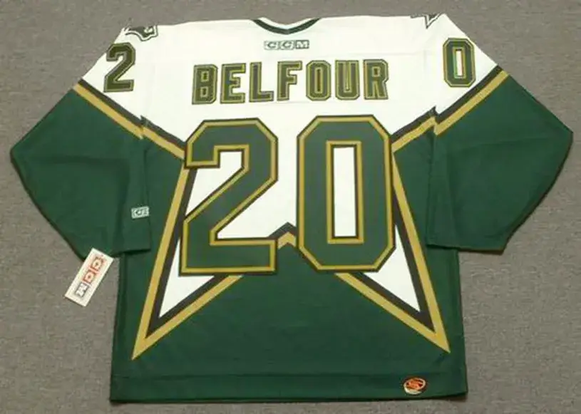 ED BELFOUR Dallas Stars 1999 CCM Throwback Home NHL Jersey 
