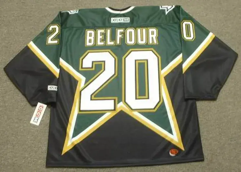 ED BELFOUR Dallas Stars 1999 CCM Throwback NHL Jersey 