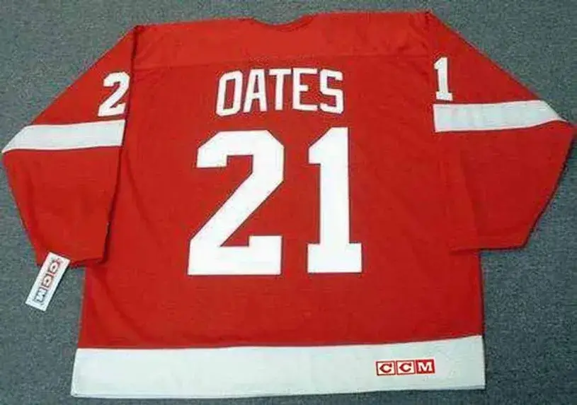 ADAM OATES Detroit Red Wings 1988 Away CCM Throwback NHL Hockey Jersey 