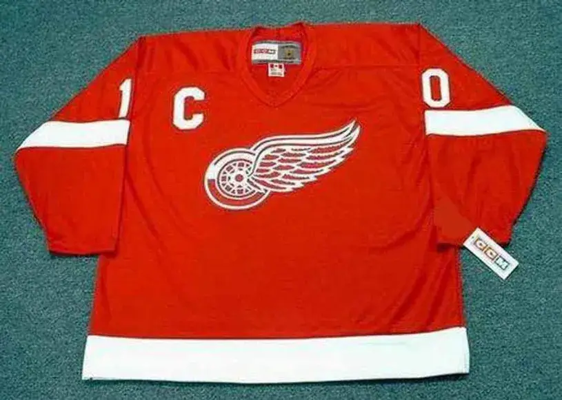 ALEX DELVECCHIO Detroit Red Wings 1960’s Home CCM Throwback NHL Hockey Jersey