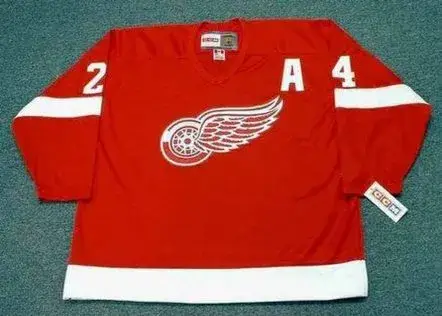 BOB PROBERT Detroit Red Wings 1993 Away CCM Throwback NHL Hockey Jersey