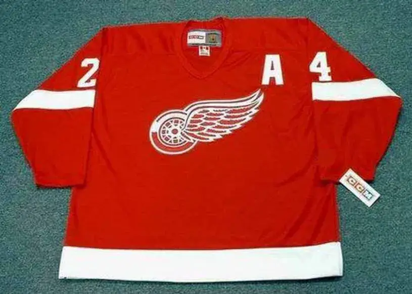 BOB PROBERT Detroit Red Wings 1993 Away CCM Throwback NHL Hockey Jersey