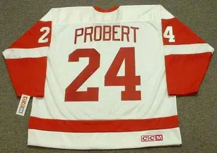 BOB PROBERT Detroit Red Wings 1993 Home CCM Throwback NHL Hockey Jersey 