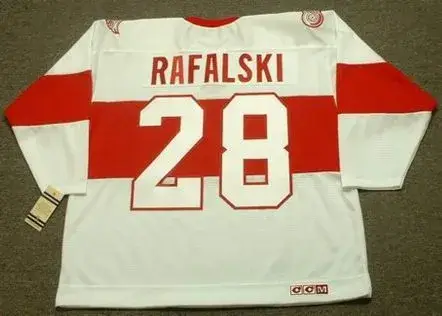BRIAN RAFALSKI Detroit Red Wings 1920’s CCM Vintage Throwback NHL Hockey Jersey 
