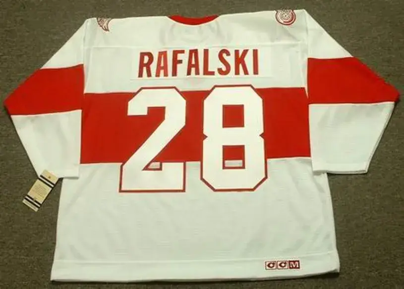 BRIAN RAFALSKI Detroit Red Wings 1920’s CCM Vintage Throwback NHL Hockey Jersey 