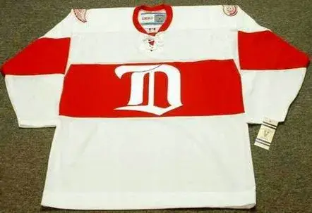 CHRIS CHELIOS Detroit Red Wings 1920’s CCM Vintage Throwback NHL Hockey Jersey