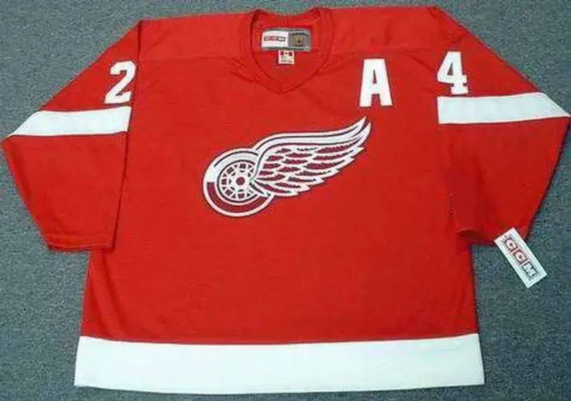 CHRIS CHELIOS Detroit Red Wings 2002 Away CCM Throwback NHL Hockey Jersey