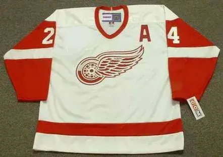 CHRIS CHELIOS Detroit Red Wings 2002 Home CCM Throwback NHL Hockey Jersey