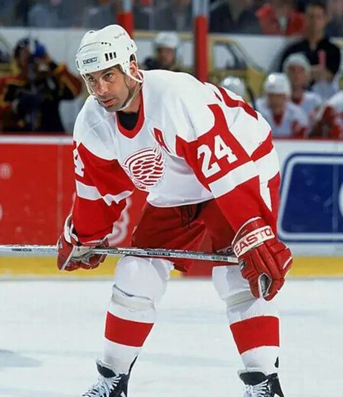 CHRIS CHELIOS Detroit Red Wings 2002 Home CCM Throwback NHL Hockey Jersey 