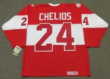 CHRIS CHELIOS Detroit Red Wings CCM 2014 “Winter Classic” Alumni Hockey Jersey 