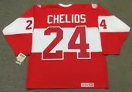 CHRIS CHELIOS Detroit Red Wings CCM 2014 “Winter Classic” Alumni Hockey Jersey 