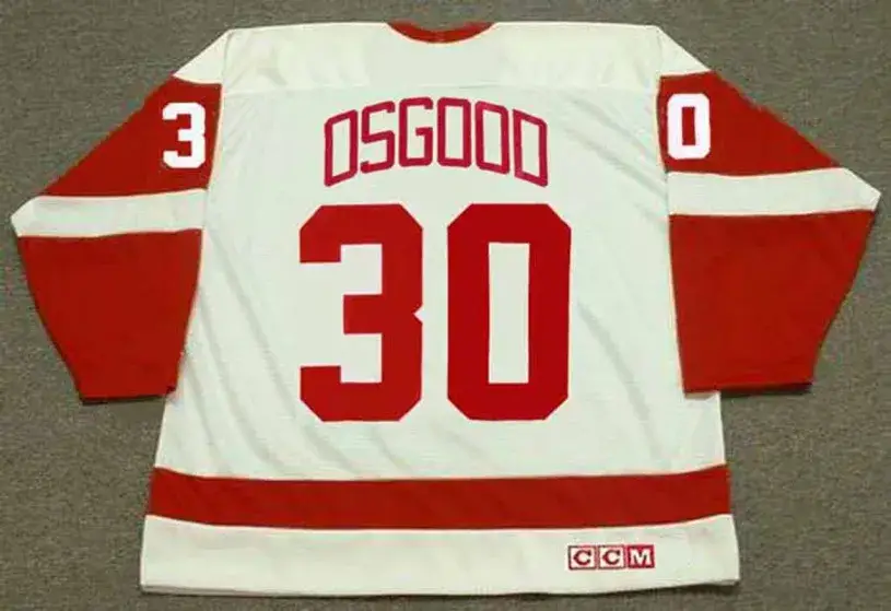 CHRIS OSGOOD Detroit Red Wings 1995 Home CCM Vintage NHL Hockey Jersey 