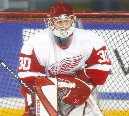 CHRIS OSGOOD Detroit Red Wings 1995 Home CCM Vintage NHL Hockey Jersey 