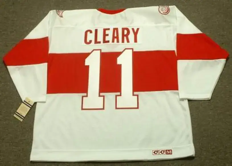 DANIEL CLEARY Detroit Red Wings 1920’s CCM Vintage Throwback NHL Hockey Jersey 