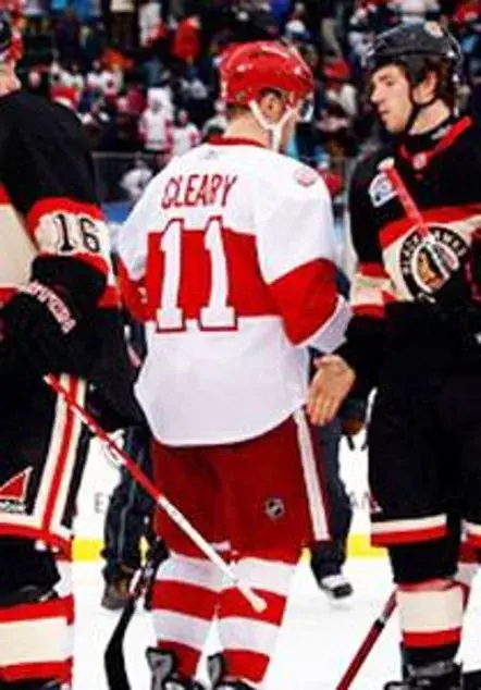 DANIEL CLEARY Detroit Red Wings 1920’s CCM Vintage Throwback NHL Hockey Jersey 