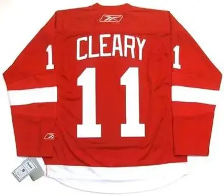 DANIEL CLEARY Detroit Red Wings 2010 Home REEBOK Throwback NHL Hockey Jersey 