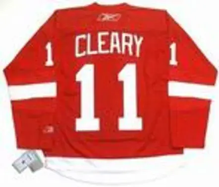 DANIEL CLEARY Detroit Red Wings 2010 Home REEBOK Throwback NHL Hockey Jersey 