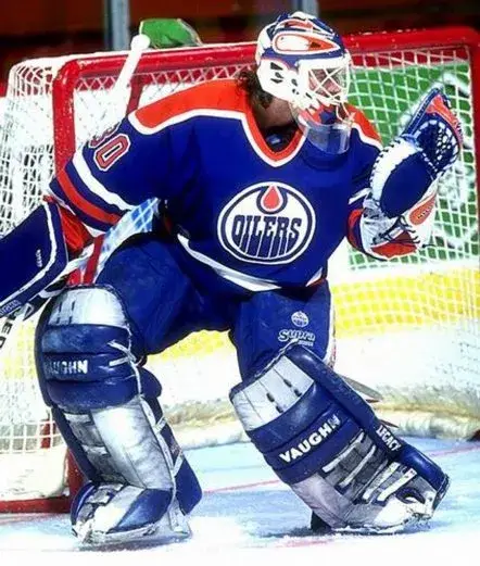 BILL RANFORD Edmonton Oilers 1990 Away CCM NHL Vintage Throwback Jersey 