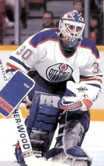 BILL RANFORD Edmonton Oilers 1990 Home CCM NHL Vintage Throwback Jersey 
