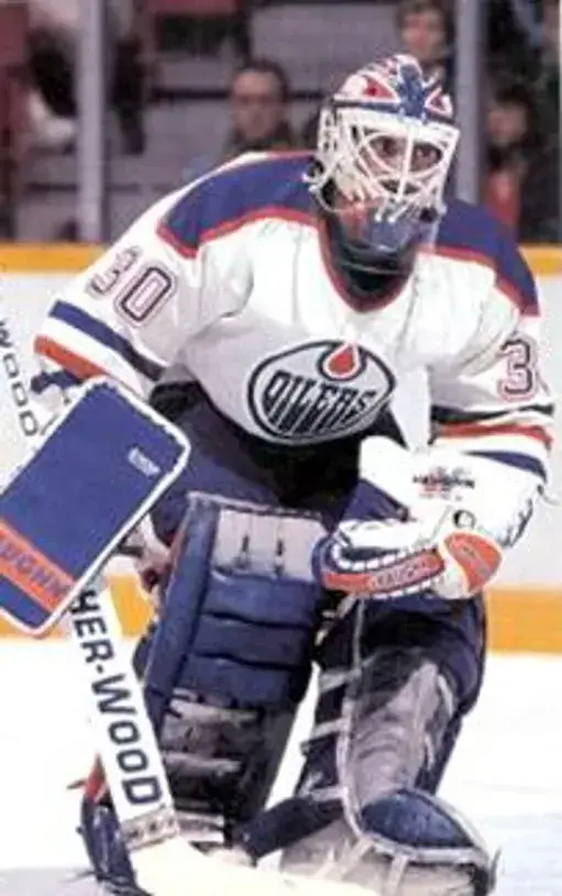 BILL RANFORD Edmonton Oilers 1990 Home CCM NHL Vintage Throwback Jersey 
