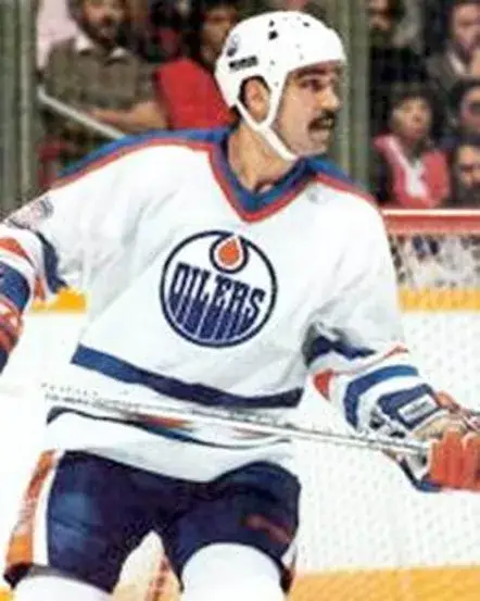 CHARLIE HUDDY Edmonton Oilers 1987 CCM Vintage Throwback Home NHL Jersey 