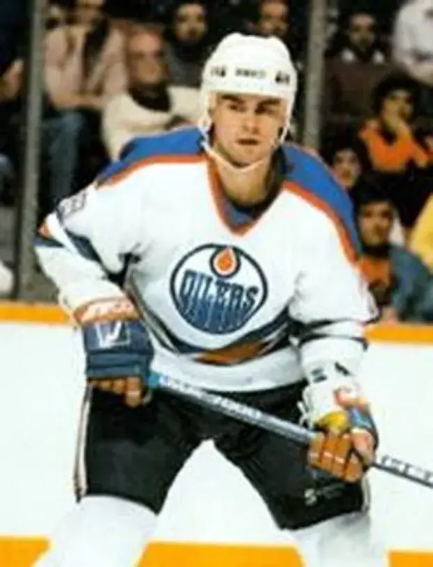 CRAIG MUNI Edmonton Oilers 1990 CCM Vintage Throwback Home NHL Jersey 