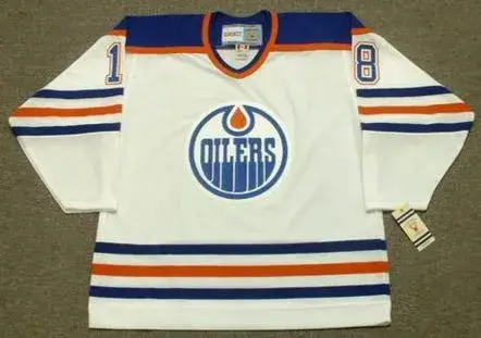 CRAIG SIMPSON Edmonton Oilers 1990 CCM Vintage Throwback Home NHL Jersey
