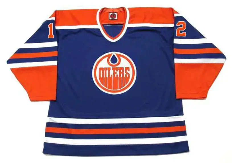DAVE HUNTER Edmonton Oilers 1978 WHA Throwback Hockey Jersey