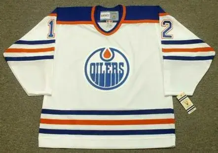 DAVE HUNTER Edmonton Oilers 1985 CCM Vintage Throwback Home NHL Jersey