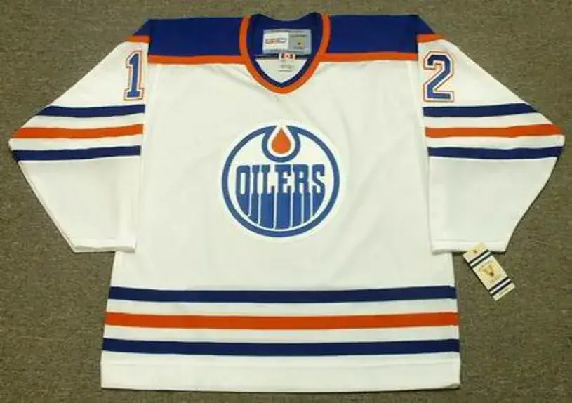 DAVE HUNTER Edmonton Oilers 1985 CCM Vintage Throwback Home NHL Jersey