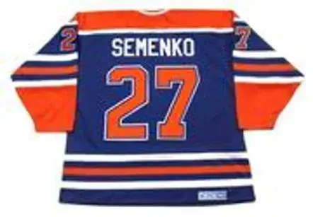 DAVE SEMENKO Edmonton Oilers 1985 CCM Vintage Throwback Away NHL Hockey Jersey 