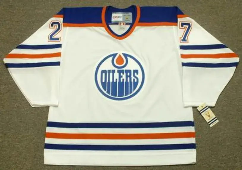 DAVE SEMENKO Edmonton Oilers 1985 CCM Vintage Throwback Home NHL Jersey
