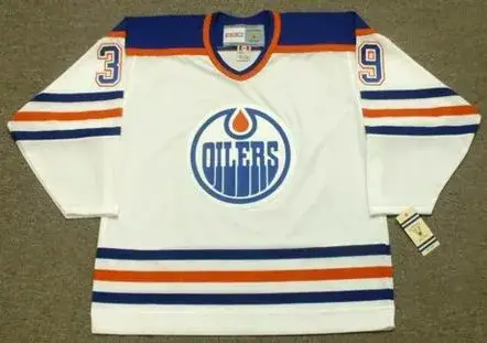 DOUG WEIGHT Edmonton Oilers 1995 CCM Vintage Throwback Home NHL Jersey